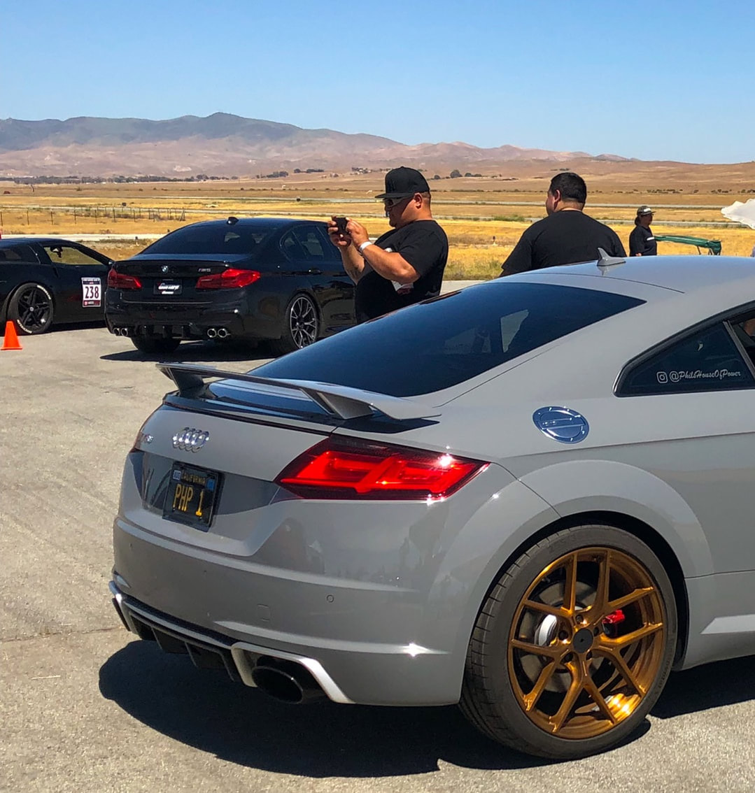 Audi TT RS cooling down at a half mile event