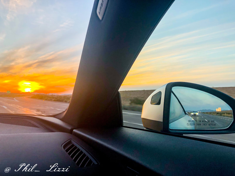Beautiful sunrise road trip to Arizona