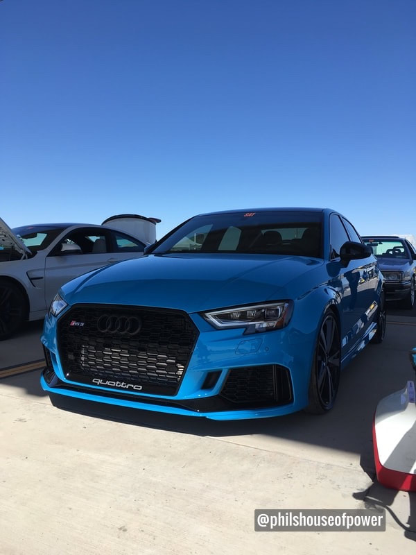 Audi RS3 ready to race the runway