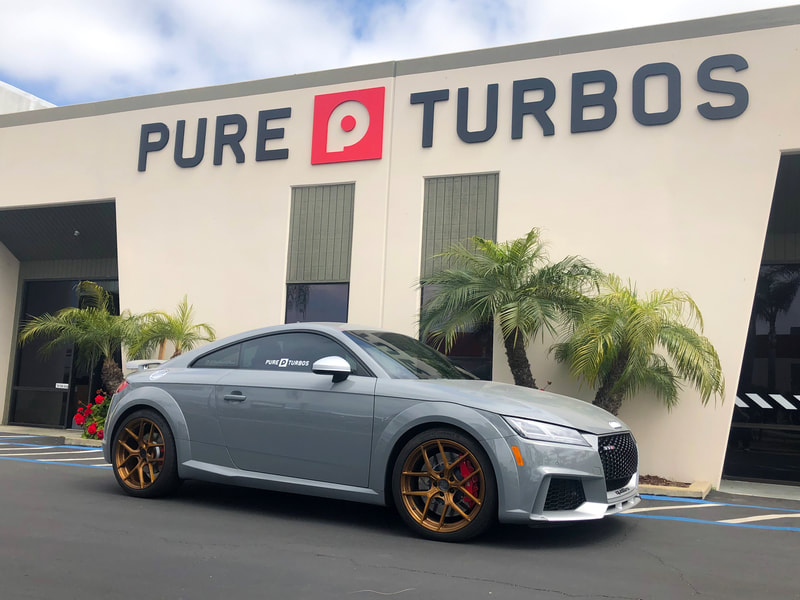 Audi TT RS outside of Pure Turbos