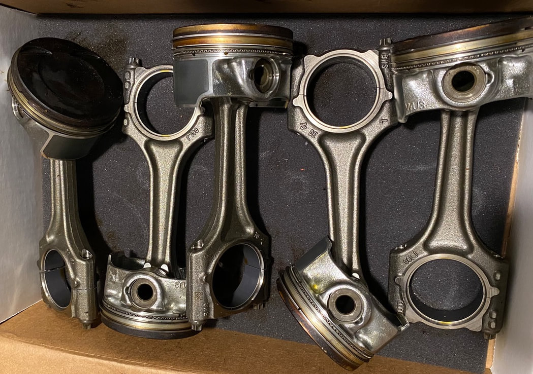 Pistons and connecting rods from 2018 Audi TT RS