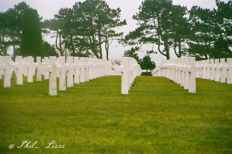 Gravestones in Normandy D-Day Beaches