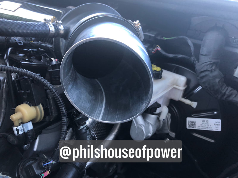 custom fitting for cone filter intake
