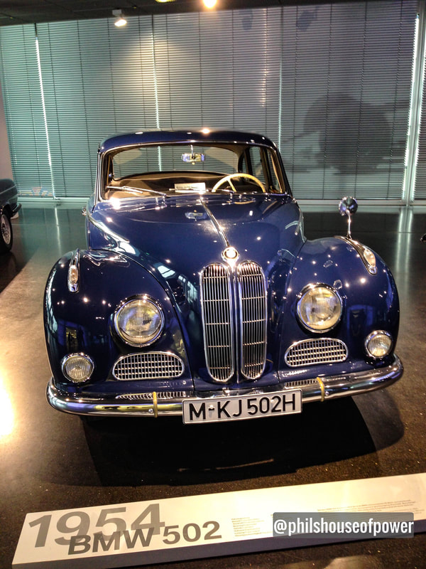 Classic grill of BMW at the BMW Museum in Munich